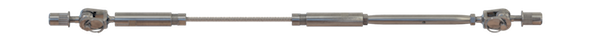 crimpless system for metal posts